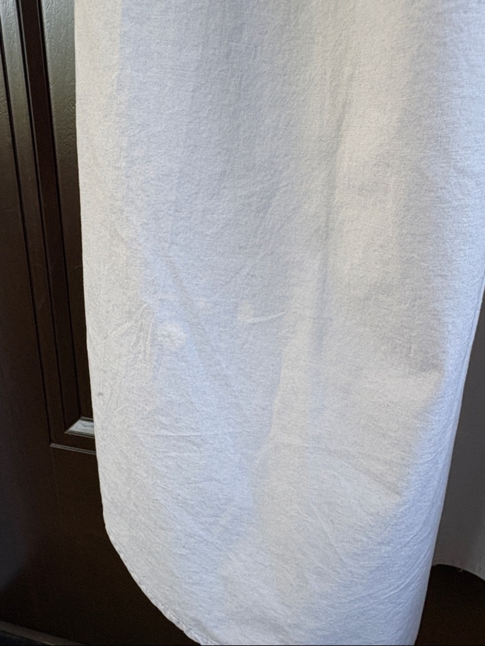EUC COS Cotton button Front A-Line Dress Grey Size Medium - Picture 13 of 15
